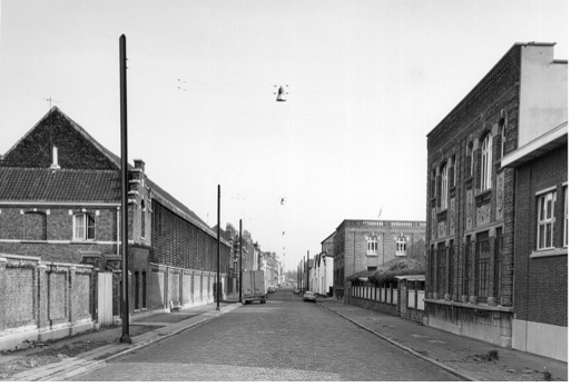 Vue au début de la rue Claessens en 1970